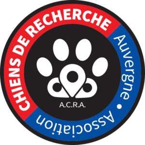 retour formation PSC1 avec logo association Chiens de Recherche Auvergne
