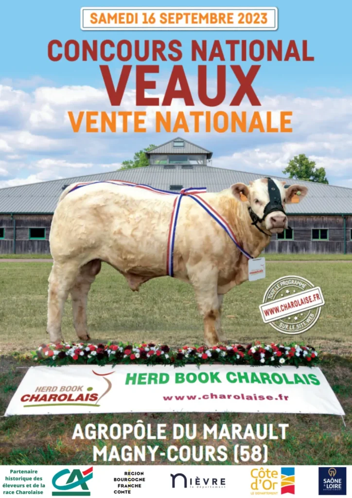 affiche concours national veaux à Magny-Cours-poste de secours-benevoles-auvergne